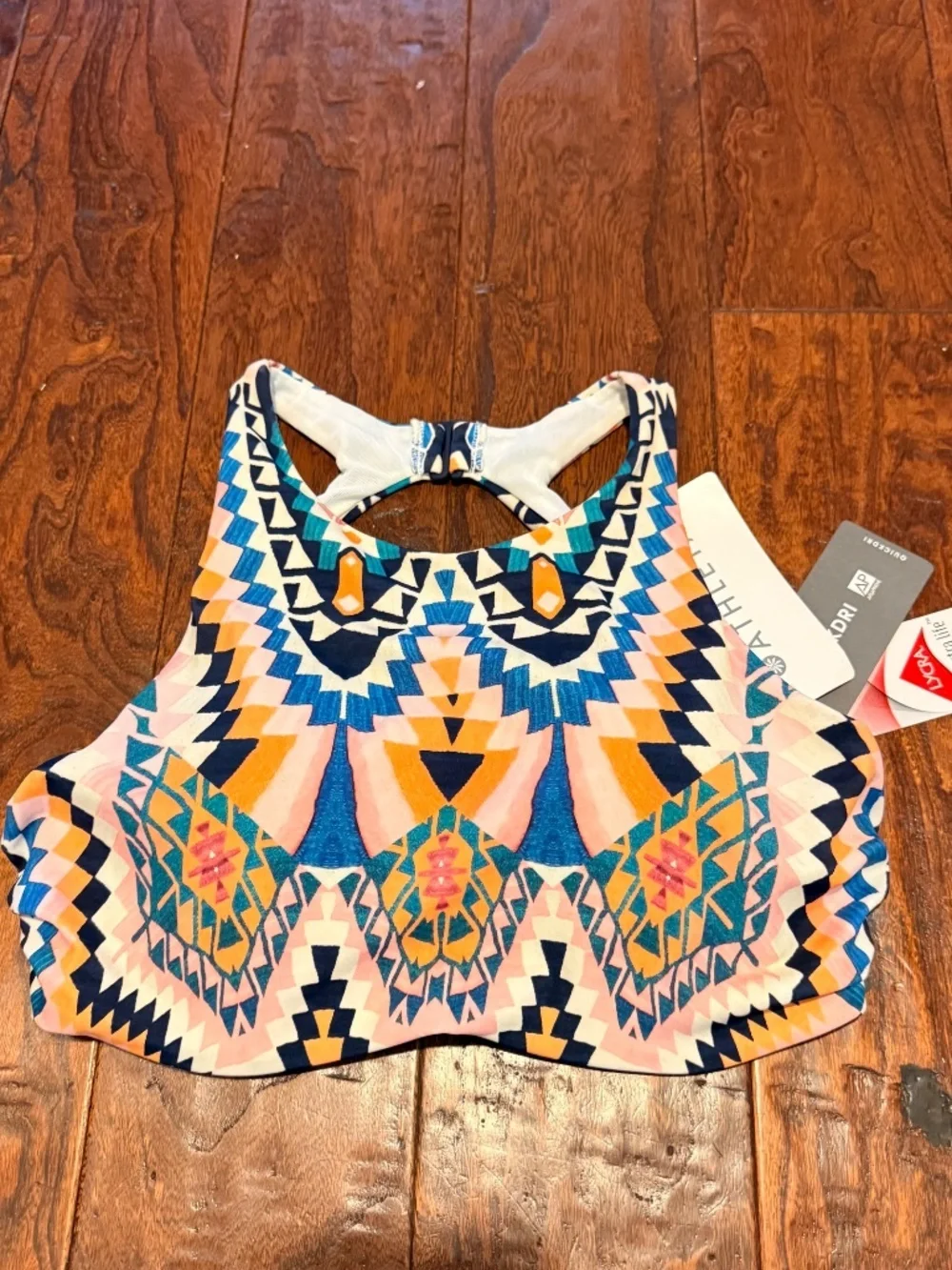 NWT Athleta Desert Geo High Neck Underwire Bikini Top Aztec